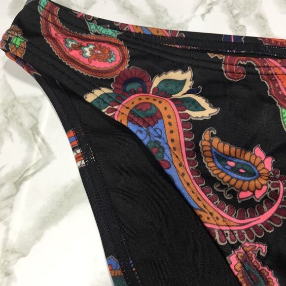 VS BOHO‎ PAISLEY PRINT SWIMSUIT BIKINI BOTTOM MEDIUM DISCONTINUED - Picture 3 of 6